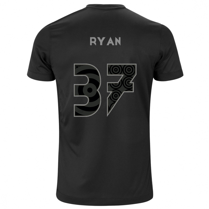 Mujer Fútbol Camiseta Ryan #37 Negro 2ª Equipación 2024/25 México