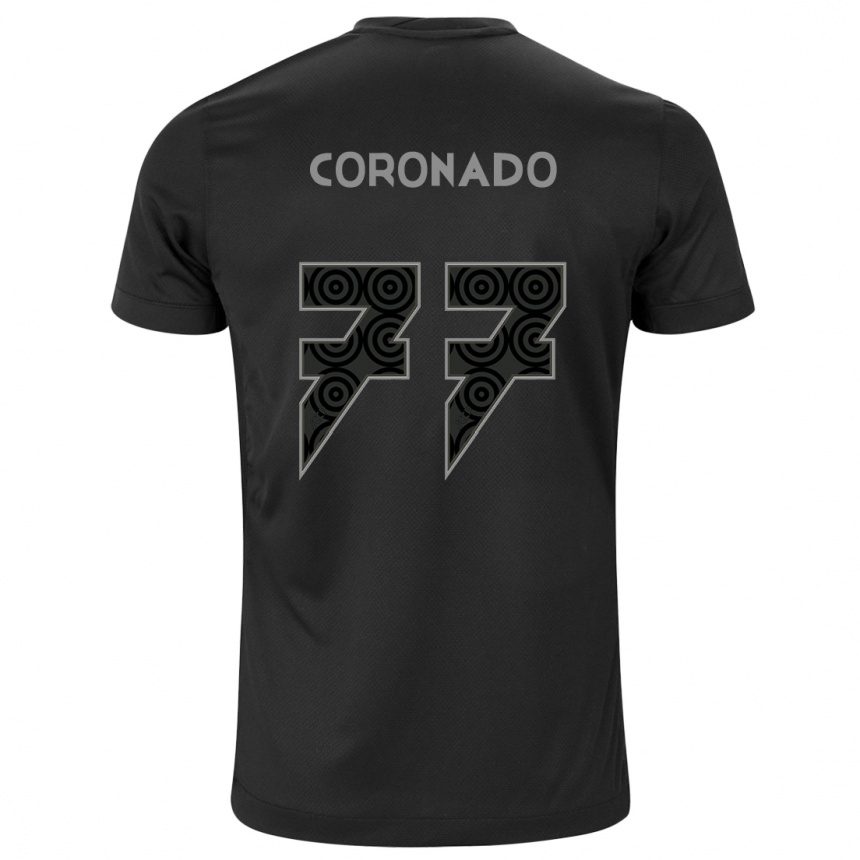 Mujer Fútbol Camiseta Igor Coronado #77 Negro 2ª Equipación 2024/25 México