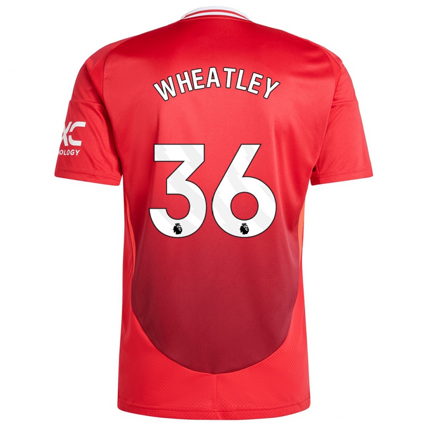 Niño Fútbol Camiseta Ethan Wheatley #36 Rojo Brillante 1ª Equipación 2024/25 México