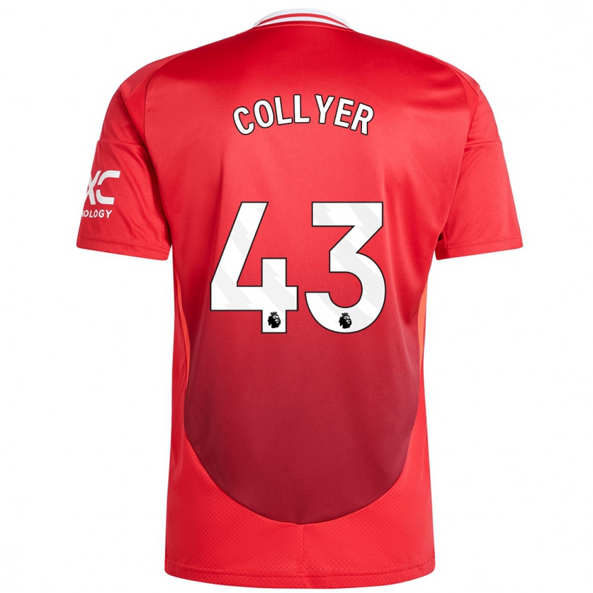 Niño Fútbol Camiseta Toby Collyer #43 Rojo Brillante 1ª Equipación 2024/25 México