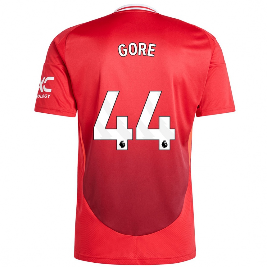 Niño Fútbol Camiseta Daniel Gore #44 Rojo Brillante 1ª Equipación 2024/25 México