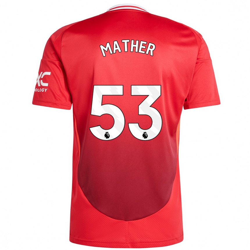 Niño Fútbol Camiseta Sam Mather #53 Rojo Brillante 1ª Equipación 2024/25 México