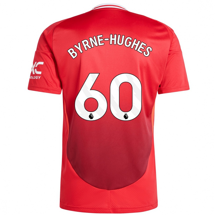 Niño Fútbol Camiseta Cameron Byrne-Hughes #60 Rojo Brillante 1ª Equipación 2024/25 México