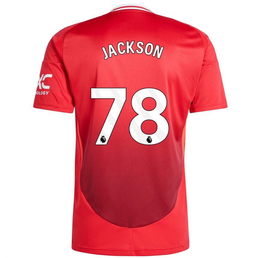 Niño Fútbol Camiseta Louis Jackson #78 Rojo Brillante 1ª Equipación 2024/25 México