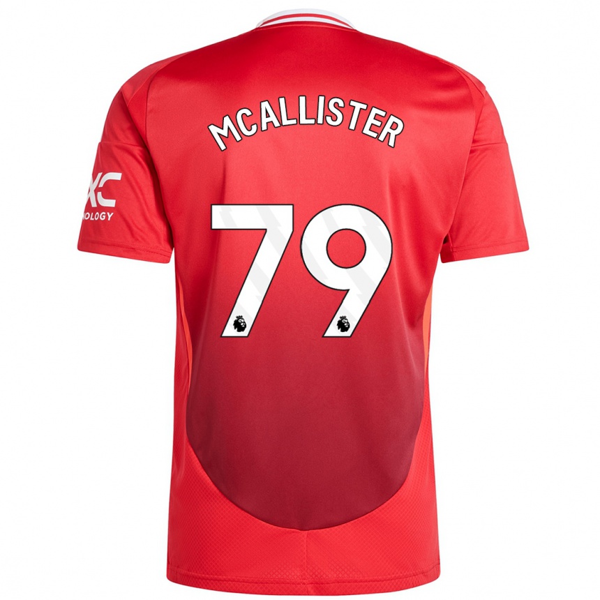 Niño Fútbol Camiseta Finley Mcallister #79 Rojo Brillante 1ª Equipación 2024/25 México