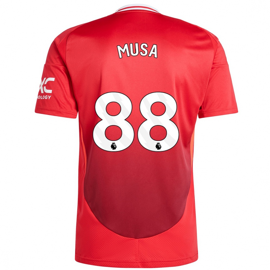 Niño Fútbol Camiseta Victor Musa #88 Rojo Brillante 1ª Equipación 2024/25 México