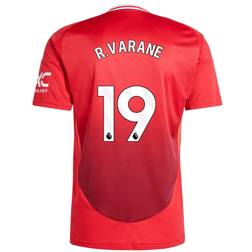 Niño Fútbol Camiseta Raphael Varane #19 Rojo Brillante 1ª Equipación 2024/25 México