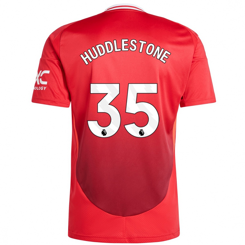 Niño Fútbol Camiseta Tom Huddlestone #35 Rojo Brillante 1ª Equipación 2024/25 México