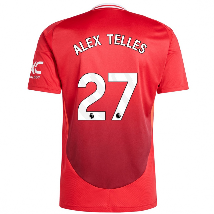 Niño Fútbol Camiseta Alex Nicolao Telles #27 Rojo Brillante 1ª Equipación 2024/25 México