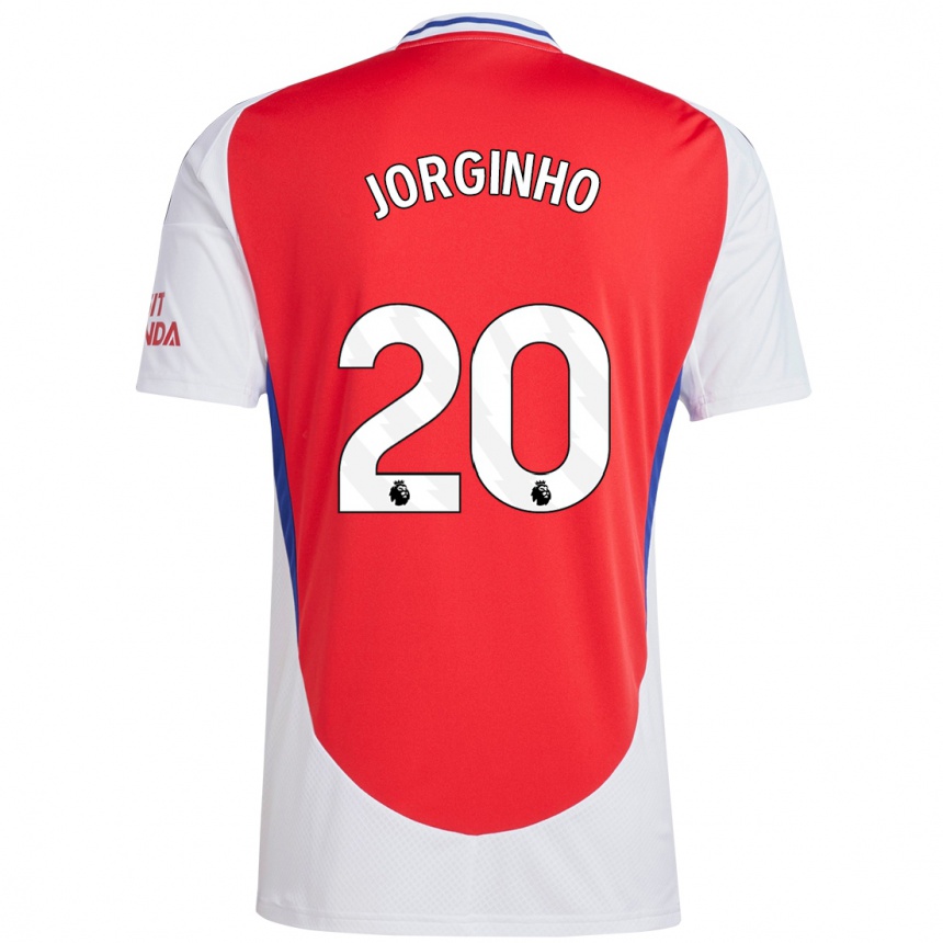 Niño Fútbol Camiseta Jorginho #20 Rojo Blanco 1ª Equipación 2024/25 México