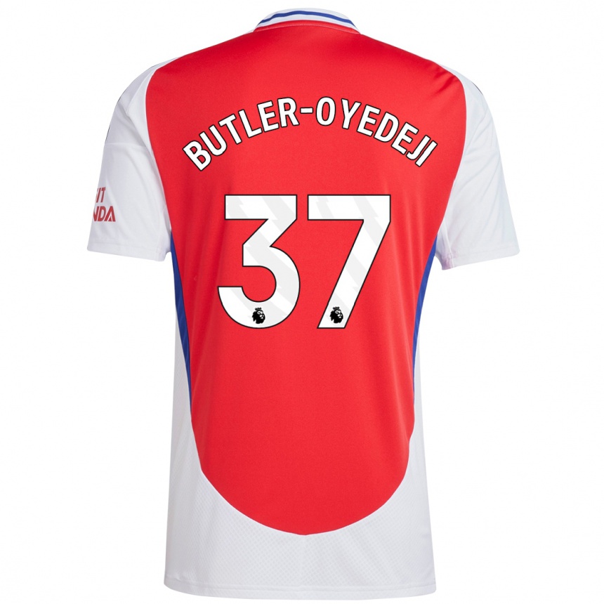 Niño Fútbol Camiseta Nathan Butler-Oyedeji #37 Rojo Blanco 1ª Equipación 2024/25 México