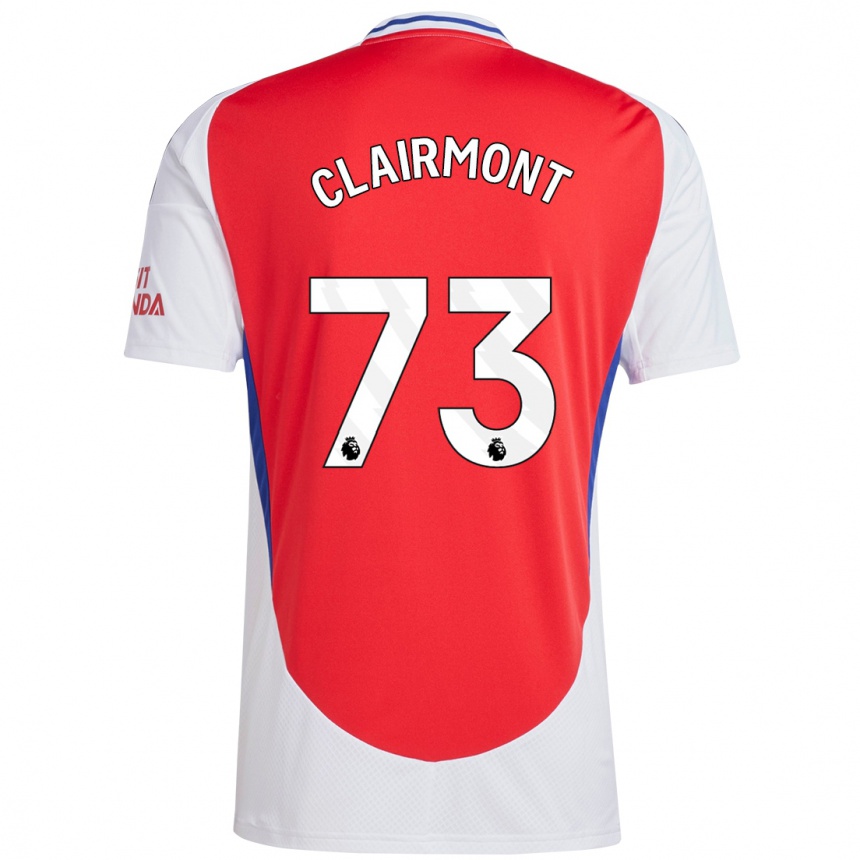 Niño Fútbol Camiseta Reece Clairmont #73 Rojo Blanco 1ª Equipación 2024/25 México