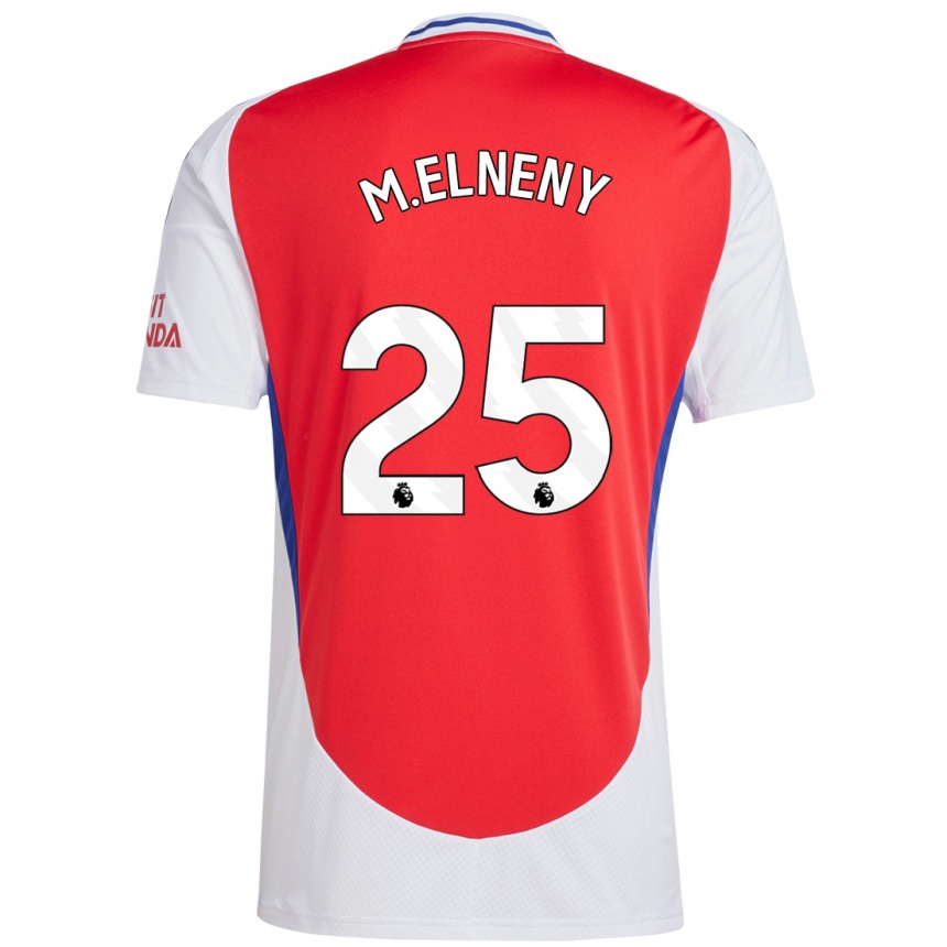 Niño Fútbol Camiseta Mohamed Elneny #25 Rojo Blanco 1ª Equipación 2024/25 México