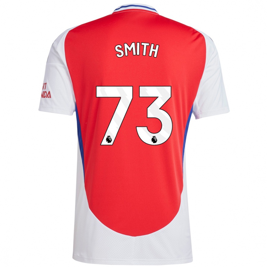 Niño Fútbol Camiseta Tom Smith #73 Rojo Blanco 1ª Equipación 2024/25 México