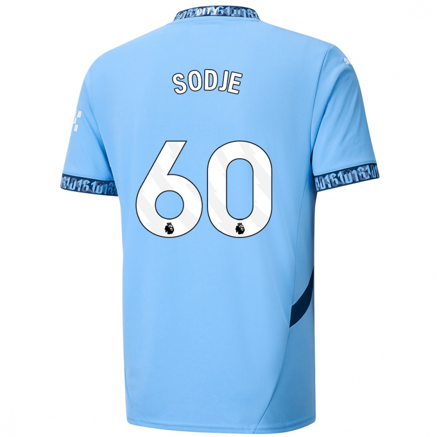 Niño Fútbol Camiseta Tai Sodje #60 Azul Marino 1ª Equipación 2024/25 México