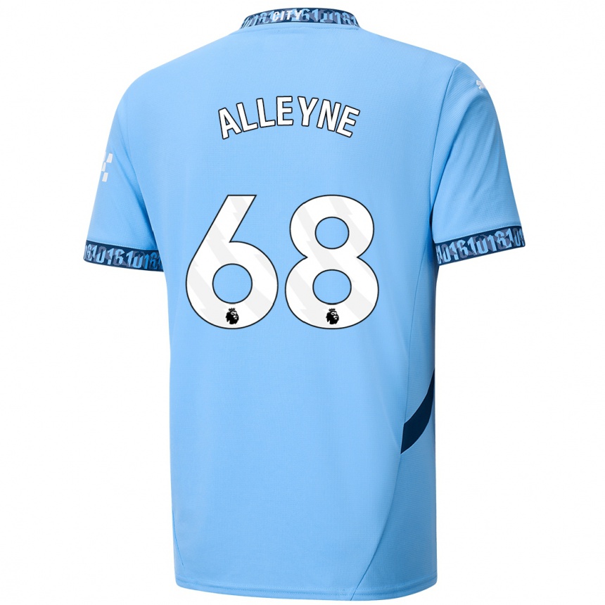 Niño Fútbol Camiseta Max Alleyne #68 Azul Marino 1ª Equipación 2024/25 México