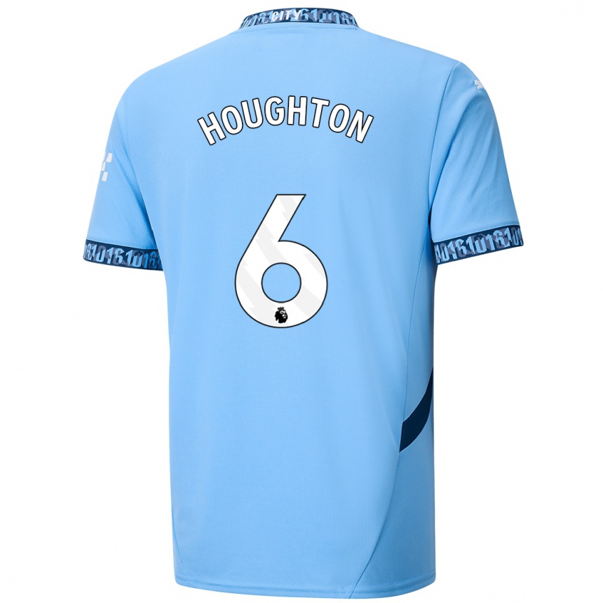 Niño Fútbol Camiseta Steph Houghton #6 Azul Marino 1ª Equipación 2024/25 México