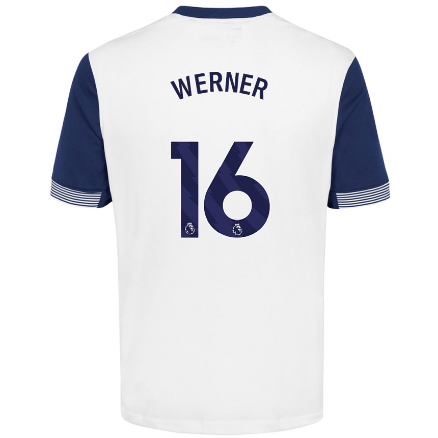 Niño Fútbol Camiseta Timo Werner #16 Blanco Azul 1ª Equipación 2024/25 México