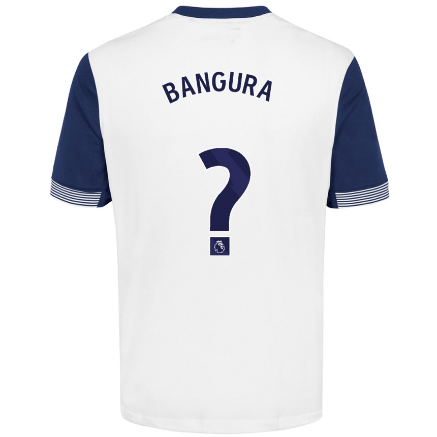 Niño Fútbol Camiseta Samal Bangura #0 Blanco Azul 1ª Equipación 2024/25 México