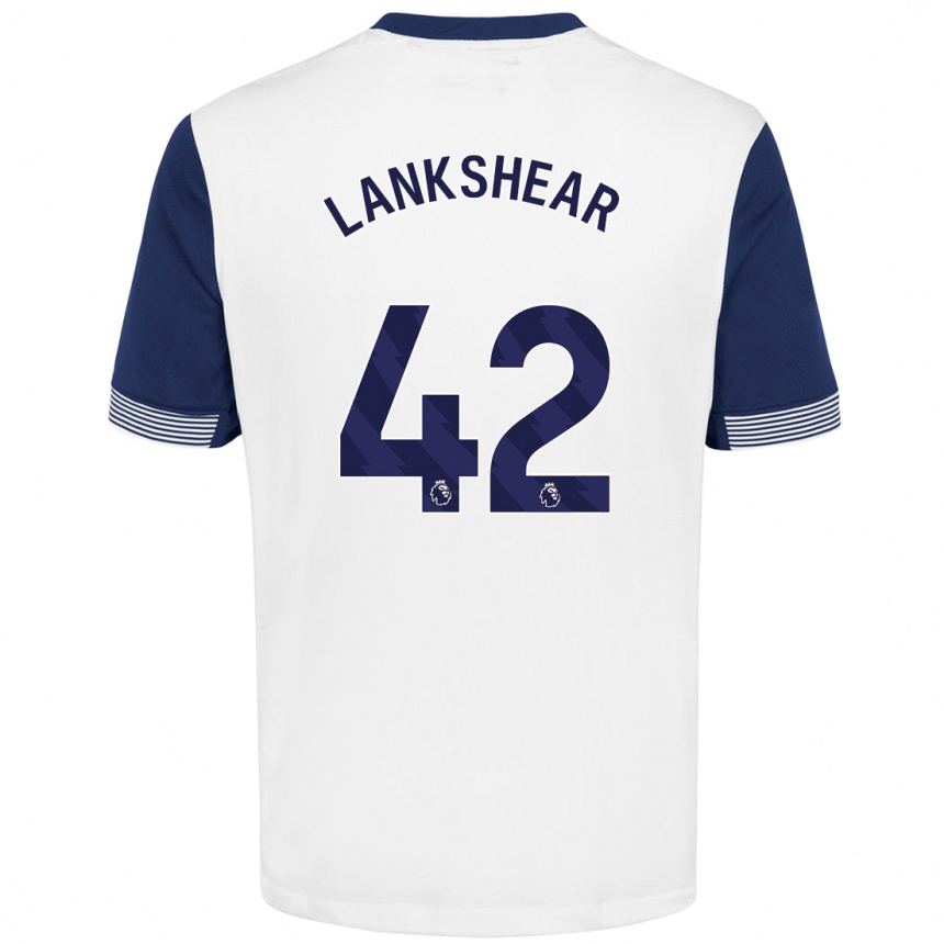 Niño Fútbol Camiseta Will Lankshear #42 Blanco Azul 1ª Equipación 2024/25 México