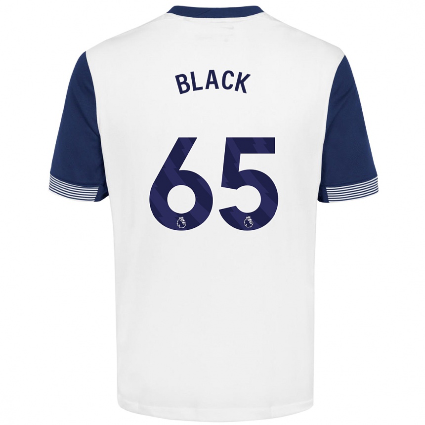 Niño Fútbol Camiseta Leo Black #65 Blanco Azul 1ª Equipación 2024/25 México