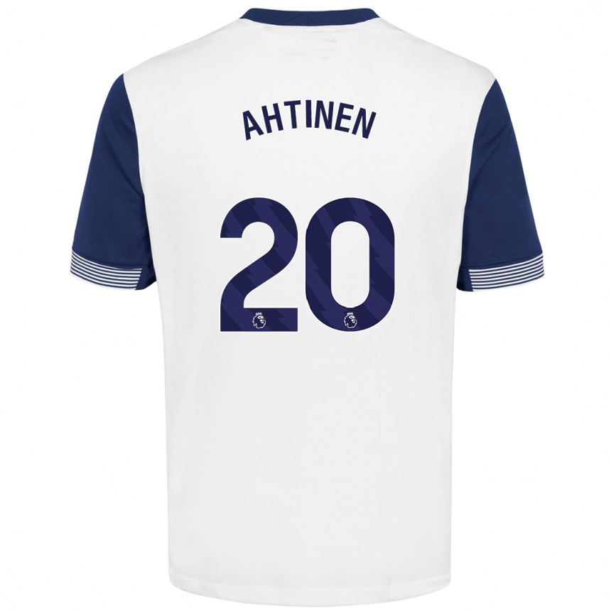 Niño Fútbol Camiseta Olga Ahtinen #20 Blanco Azul 1ª Equipación 2024/25 México