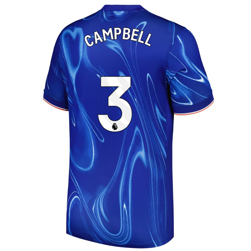 Niño Fútbol Camiseta Harrison Murray-Campbell #3 Azul Blanco 1ª Equipación 2024/25 México