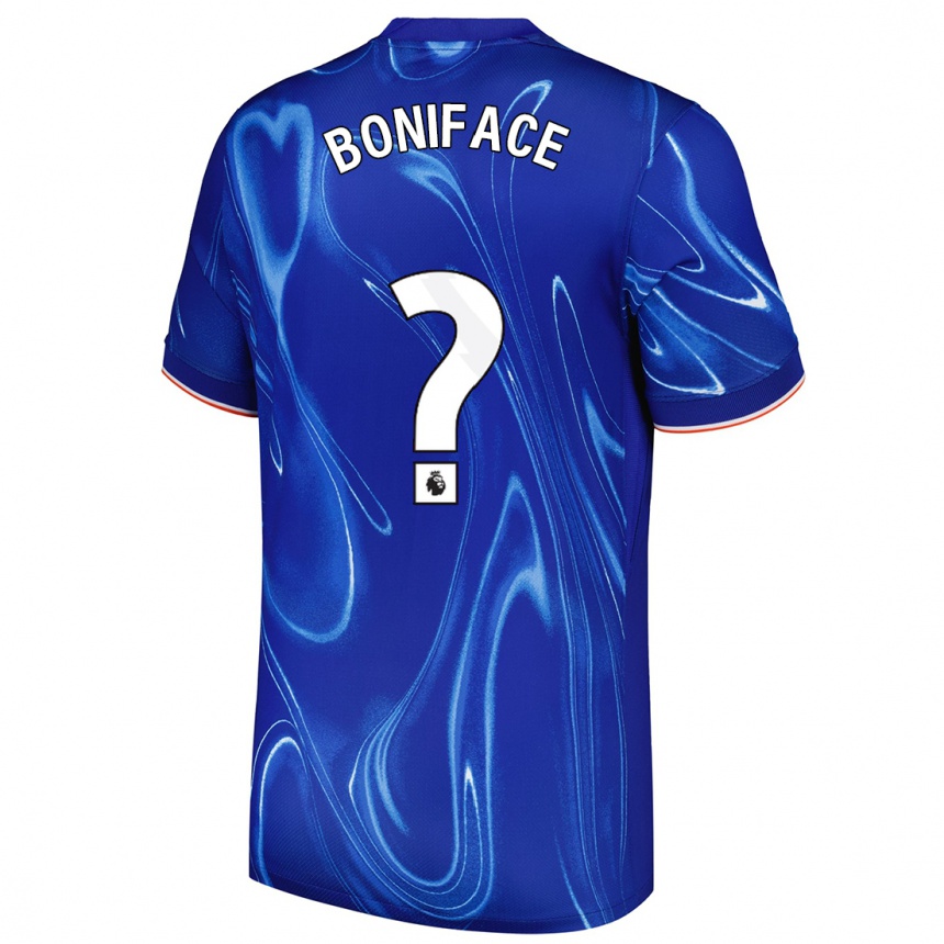 Niño Fútbol Camiseta Somto Boniface #0 Azul Blanco 1ª Equipación 2024/25 México