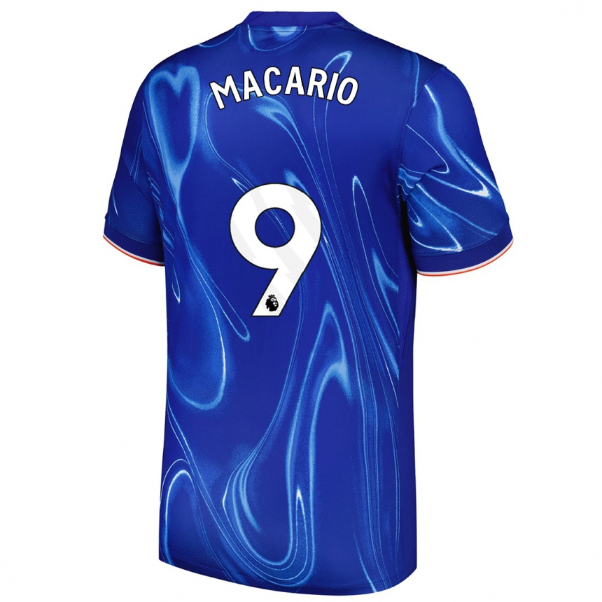 Niño Fútbol Camiseta Catarina Macario #9 Azul Blanco 1ª Equipación 2024/25 México