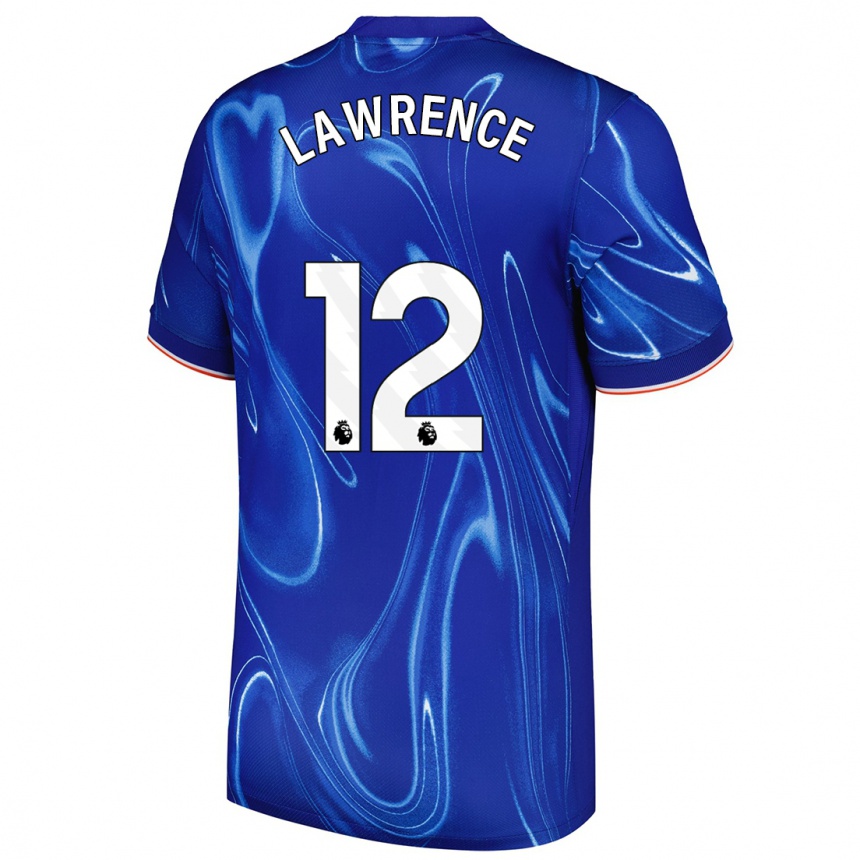 Niño Fútbol Camiseta Ashley Lawrence #12 Azul Blanco 1ª Equipación 2024/25 México