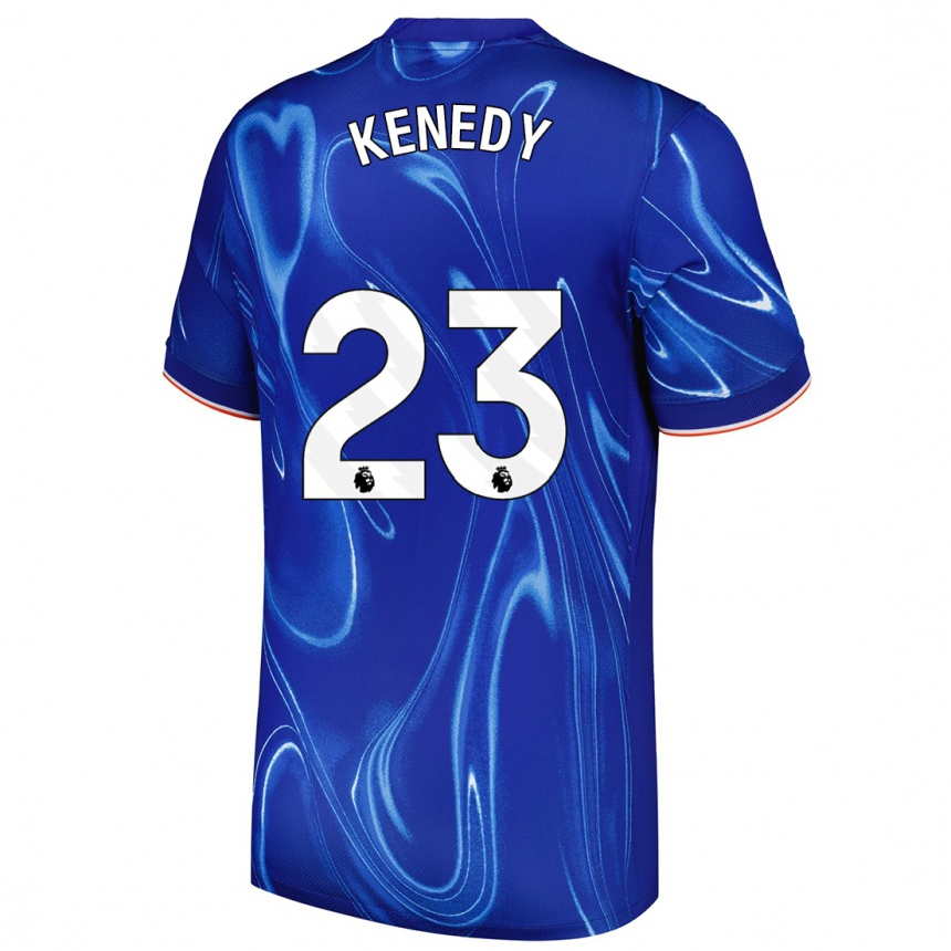 Niño Fútbol Camiseta Robert Kenedy #23 Azul Blanco 1ª Equipación 2024/25 México