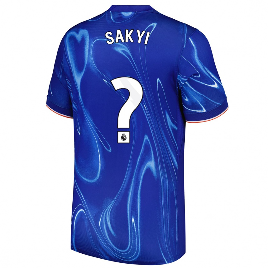 Niño Fútbol Camiseta Samuel Rak-Sakyi #0 Azul Blanco 1ª Equipación 2024/25 México