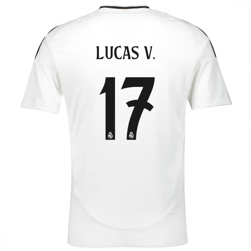 Niño Fútbol Camiseta Lucas Vazquez #17 Blanco 1ª Equipación 2024/25 México