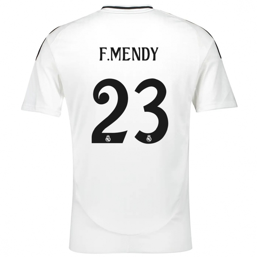 Niño Fútbol Camiseta Ferland Mendy #23 Blanco 1ª Equipación 2024/25 México