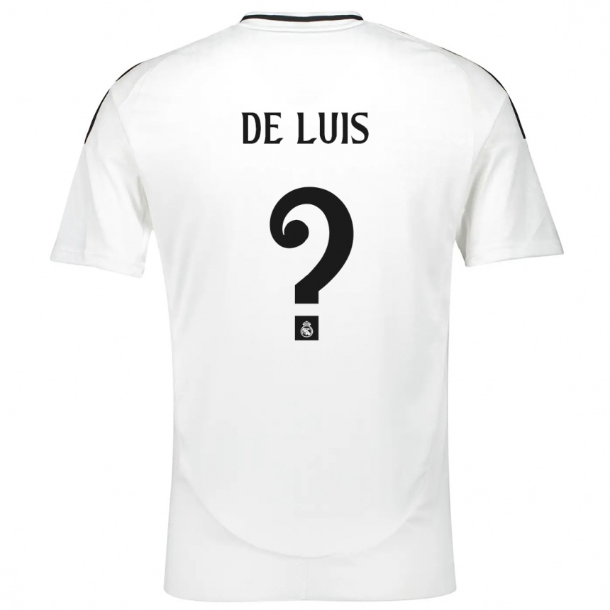 Niño Fútbol Camiseta Mario De Luis #0 Blanco 1ª Equipación 2024/25 México