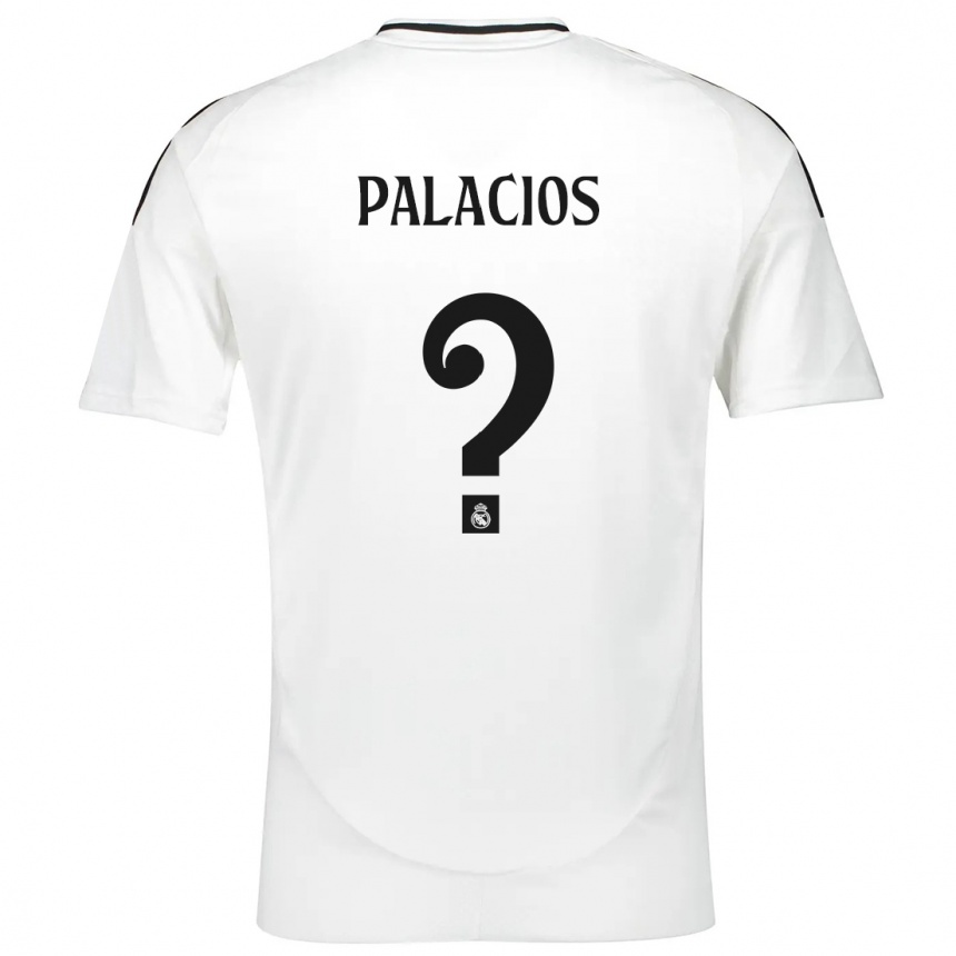 Niño Fútbol Camiseta Cesar Palacios #0 Blanco 1ª Equipación 2024/25 México