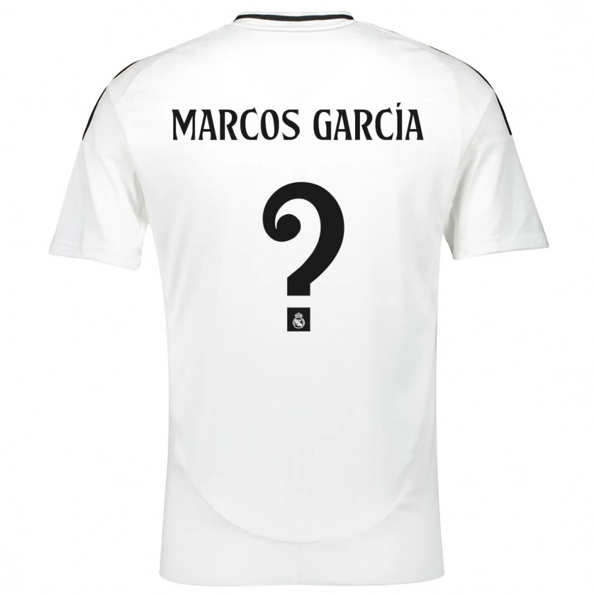 Niño Fútbol Camiseta Marcos García #0 Blanco 1ª Equipación 2024/25 México