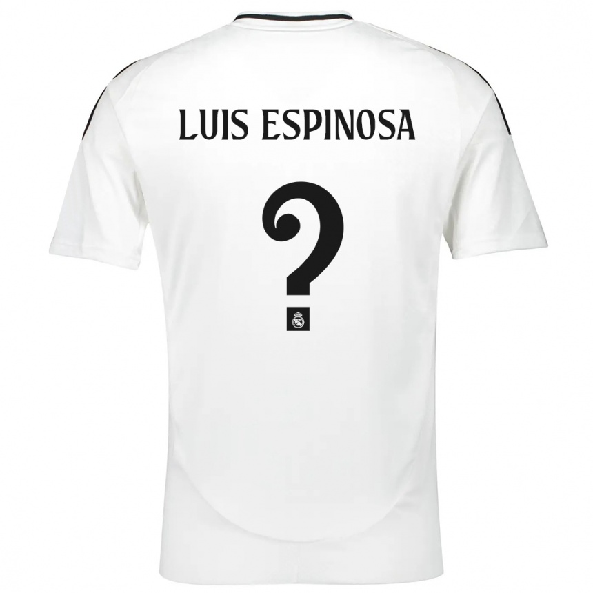 Niño Fútbol Camiseta José Luis Espinosa #0 Blanco 1ª Equipación 2024/25 México