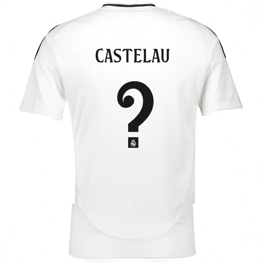 Niño Fútbol Camiseta Alber Castelau #0 Blanco 1ª Equipación 2024/25 México