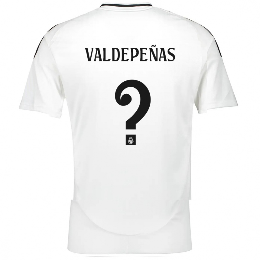 Niño Fútbol Camiseta Víctor Valdepeñas #0 Blanco 1ª Equipación 2024/25 México