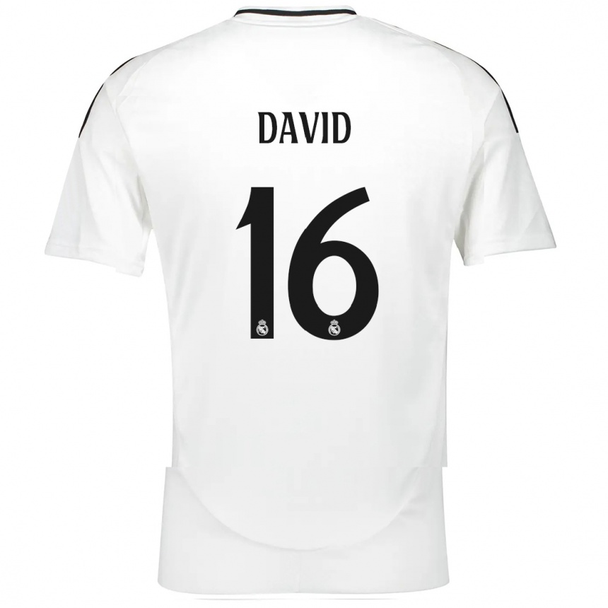 Niño Fútbol Camiseta Antonio David #16 Blanco 1ª Equipación 2024/25 México