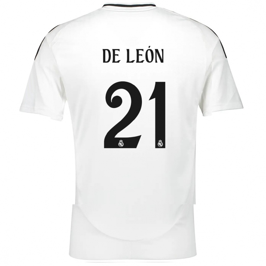 Niño Fútbol Camiseta Jeremy De León #21 Blanco 1ª Equipación 2024/25 México