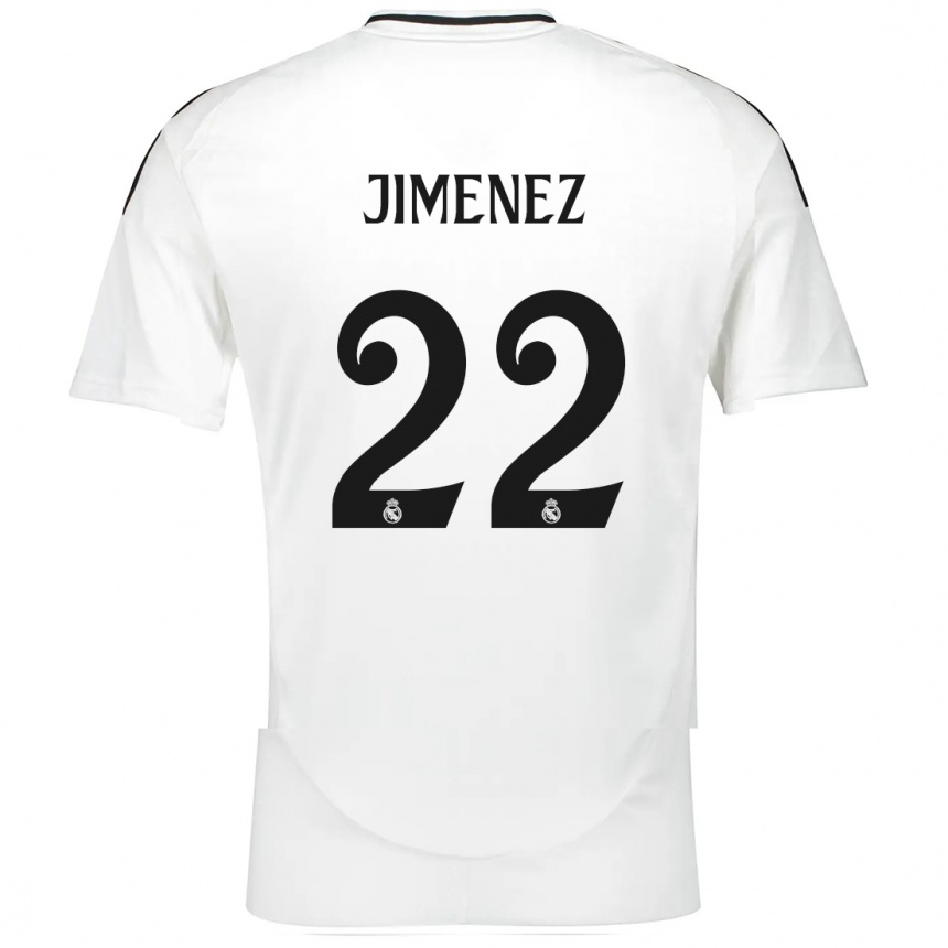 Niño Fútbol Camiseta David Jimenez #22 Blanco 1ª Equipación 2024/25 México