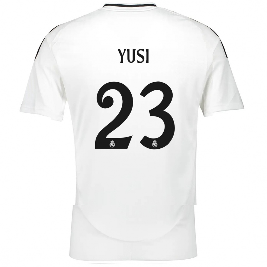 Niño Fútbol Camiseta Yusi #23 Blanco 1ª Equipación 2024/25 México