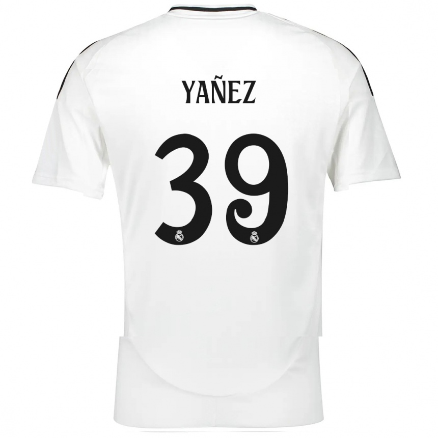 Niño Fútbol Camiseta Daniel Yañez #39 Blanco 1ª Equipación 2024/25 México