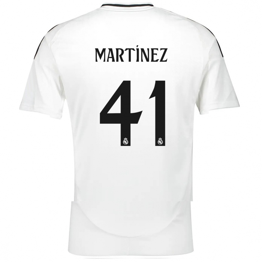 Niño Fútbol Camiseta Joan Martínez #41 Blanco 1ª Equipación 2024/25 México