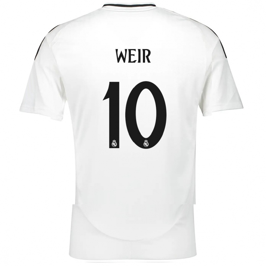 Niño Fútbol Camiseta Caroline Weir #10 Blanco 1ª Equipación 2024/25 México