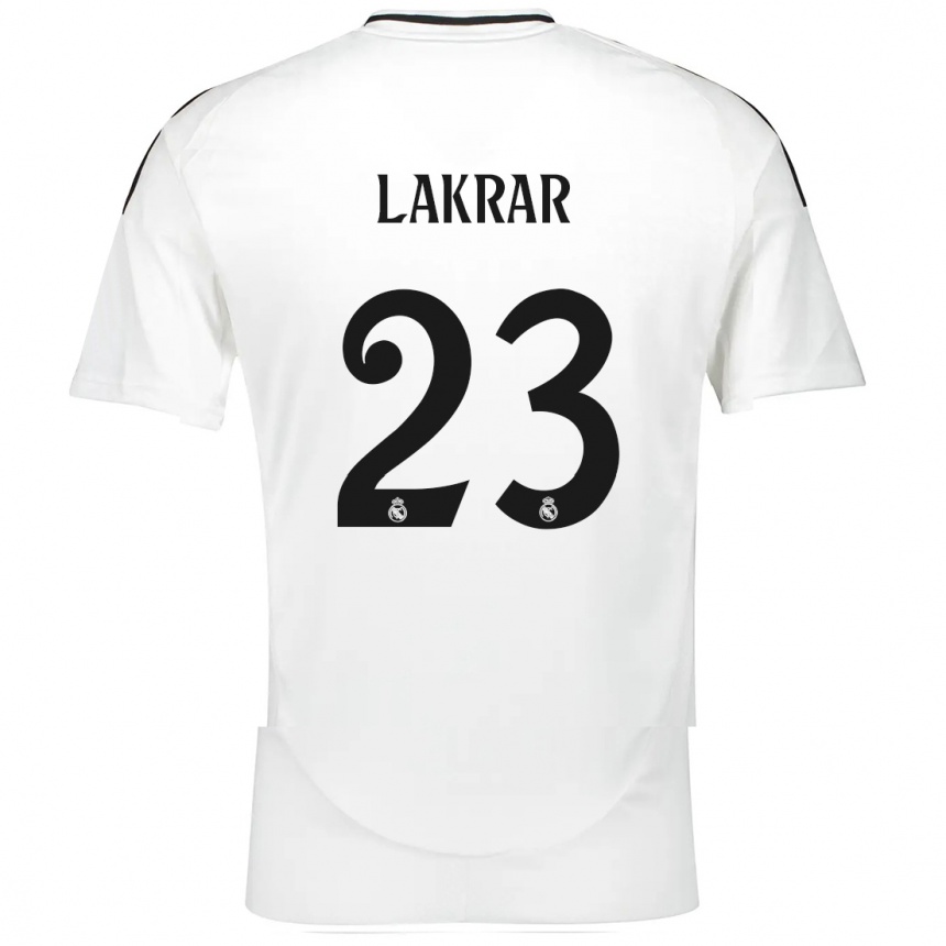 Niño Fútbol Camiseta Maëlle Lakrar #23 Blanco 1ª Equipación 2024/25 México