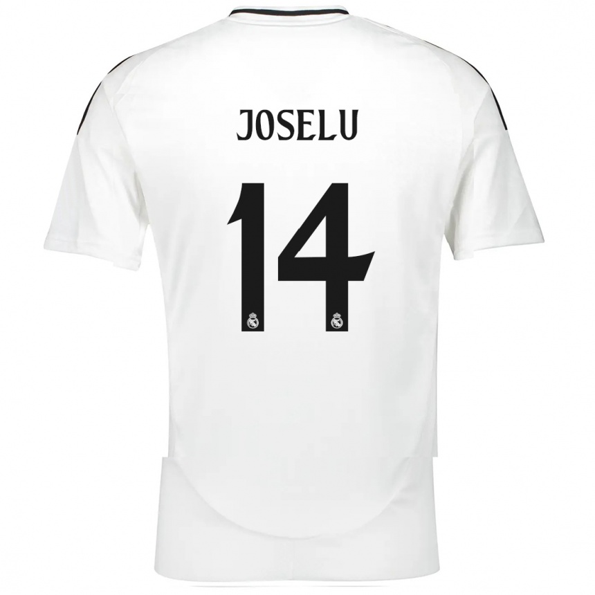 Niño Fútbol Camiseta Joselu #14 Blanco 1ª Equipación 2024/25 México