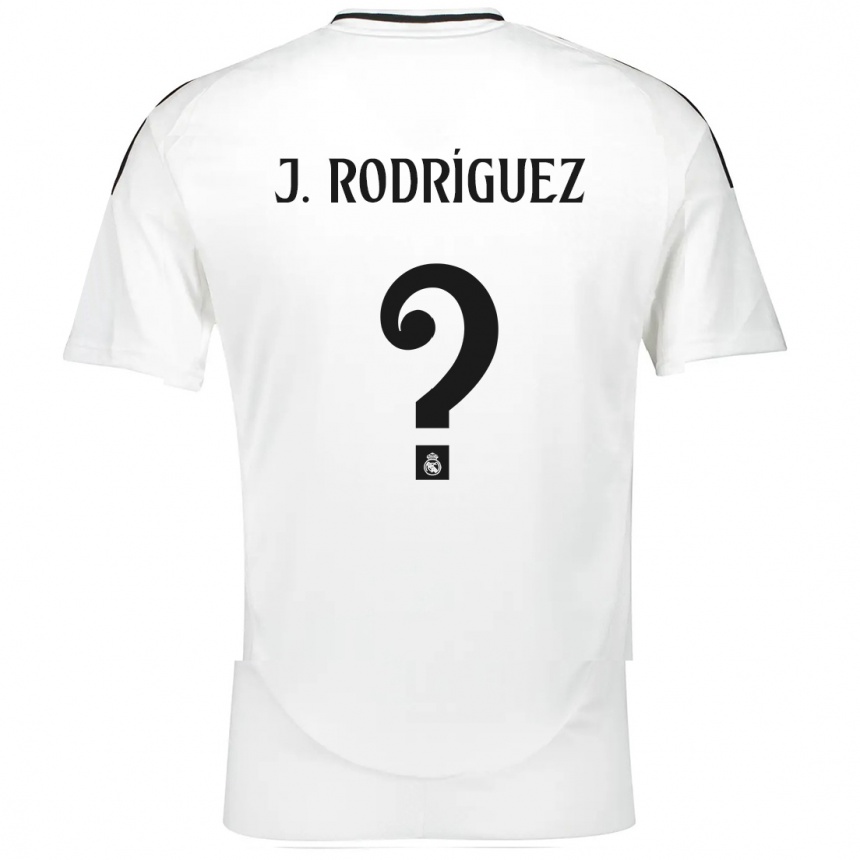 Niño Fútbol Camiseta Juan Rodríguez #0 Blanco 1ª Equipación 2024/25 México